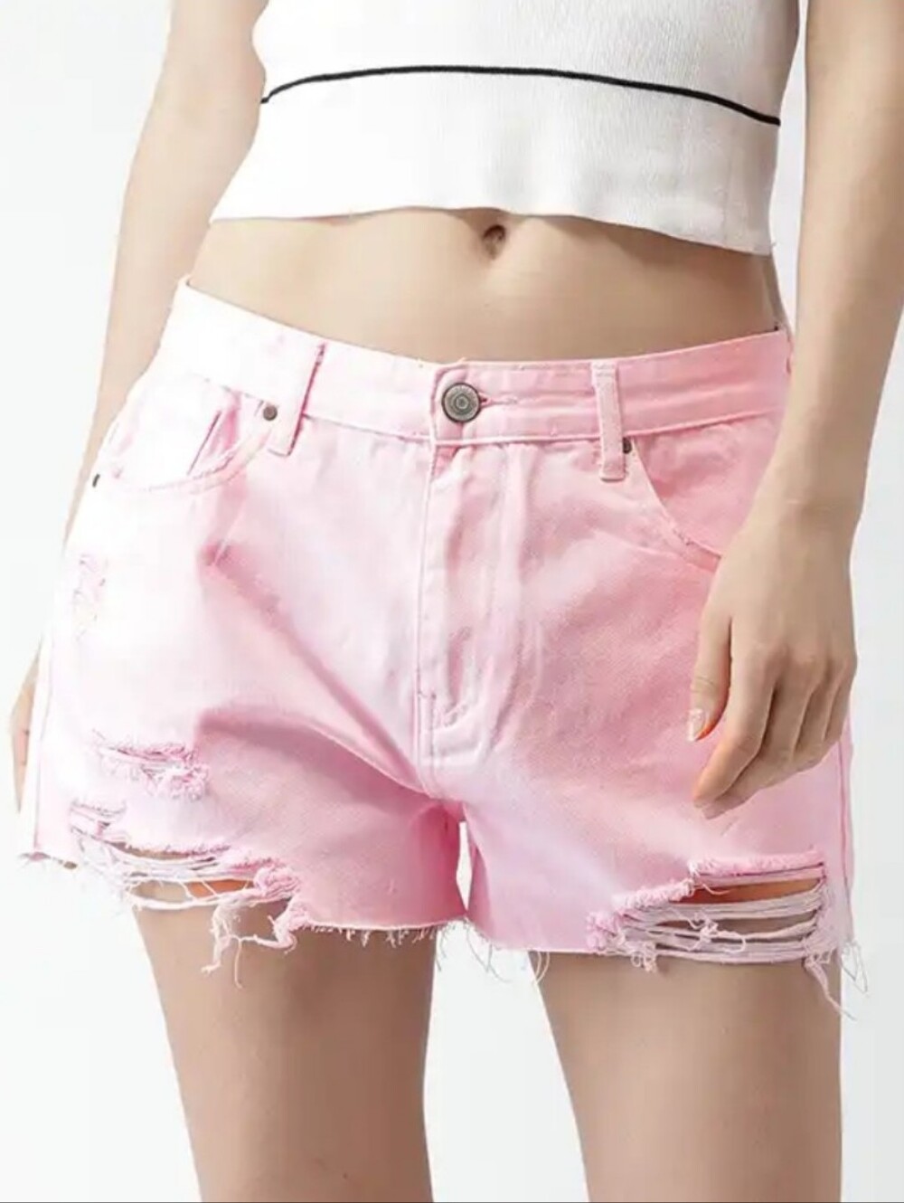 Forever 21 Distressed Denim Shorts
